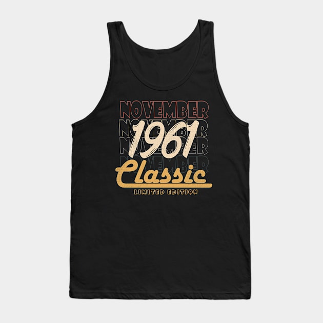 november 1961 birthday Tank Top by BizZo